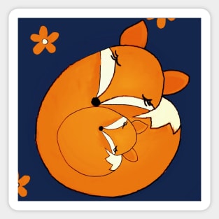 Tiny Tumble / Mama Fox & Baby Sticker